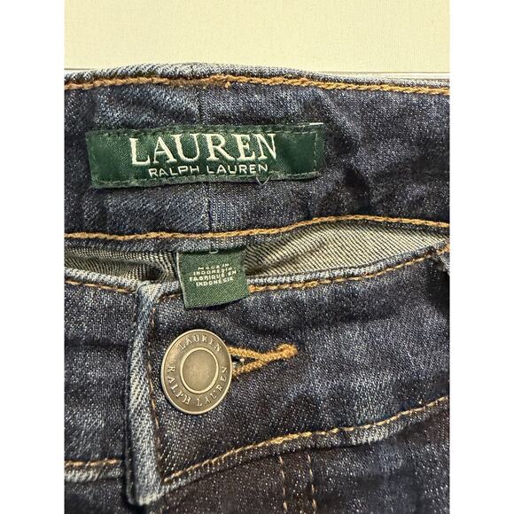 Ralph Lauren | LRL Modern Straight Curvy Dark Wash Denim Jeans Heritage-Size 8 - Picture 2 of 9